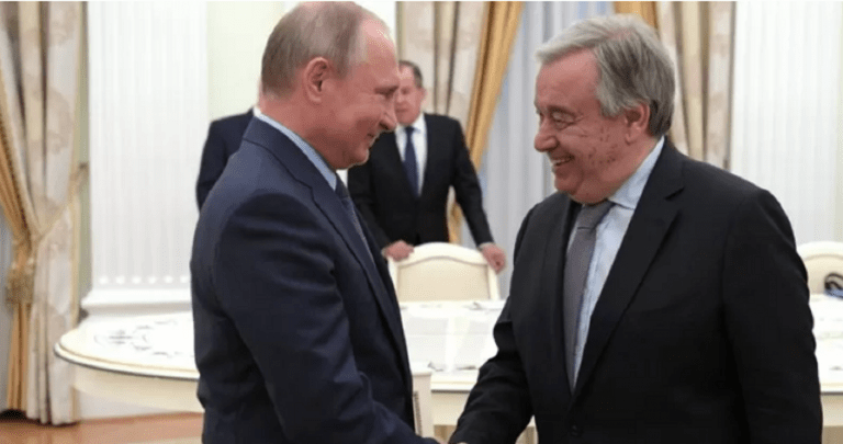 RĂZBOI ÎN UCRAINA. Secretarul general al ONU, primit de Vladimir Putin. Ce negociază Antonio Guterres