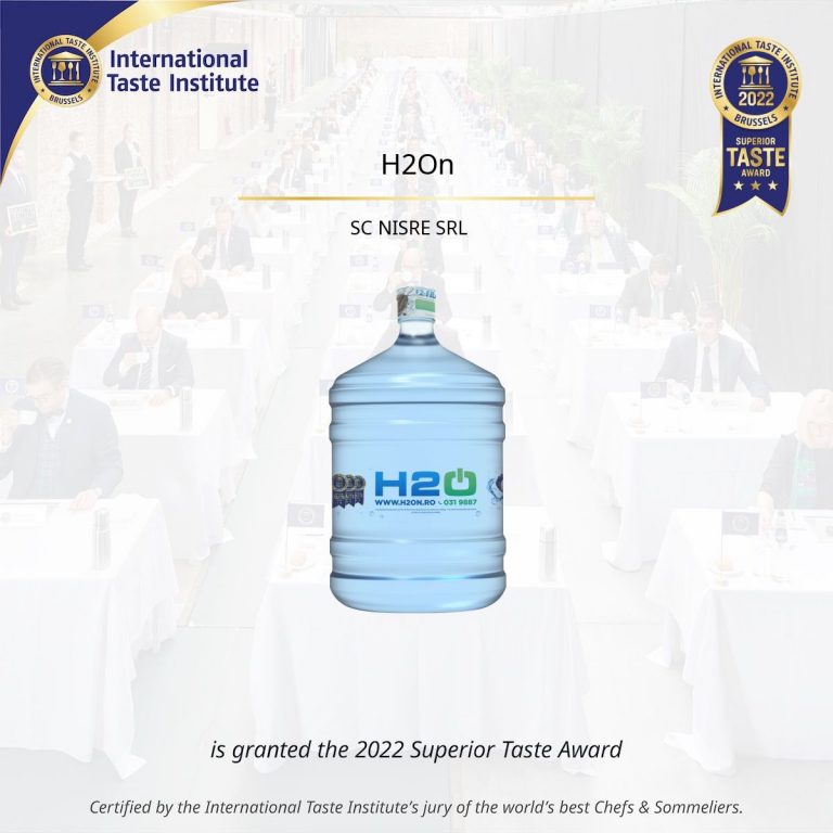 Compania romaneasca H2On, premiata din nou international pentru apa imbuteliata!