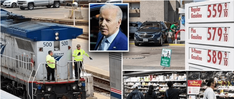 Economia SUA, paralizată de o uriașă grevă feroviară. Pierderi de 2 miliarde de dolari pe zi /Prohodul politic al lui Biden?