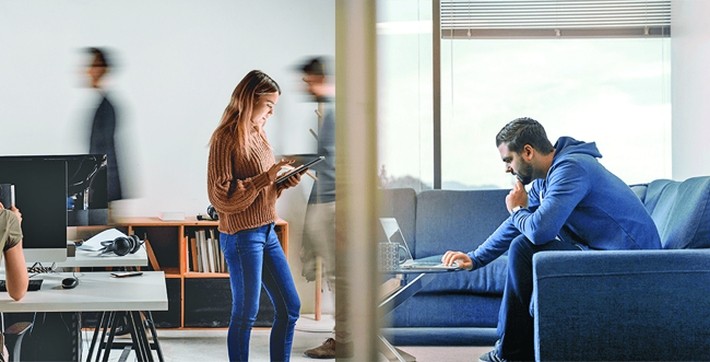 Office workers: munca hibridă, noua normalitate