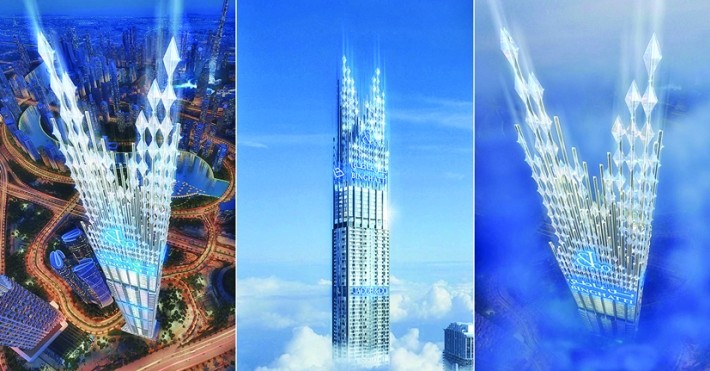 Traiul în mijlocul norilor.  Burj Binghatti, cel mai înalt turn rezidențial din lume