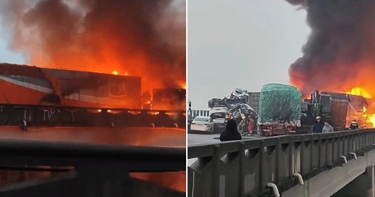 Accident îngrozitor: 16 oameni au murit! 50 de maşini s-au ciocnit în 10 minute