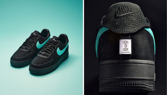Insignă de argint și piele de căprioară. Air Force 1 1837, noua opulență de la Tiffany și Nike