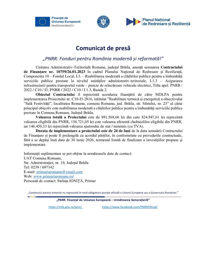 Comunicat de presa UAT Romanu (1)