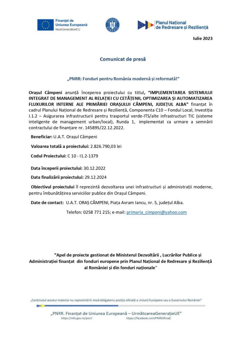 Comunicat de presă Orașul Câmpeni (3)