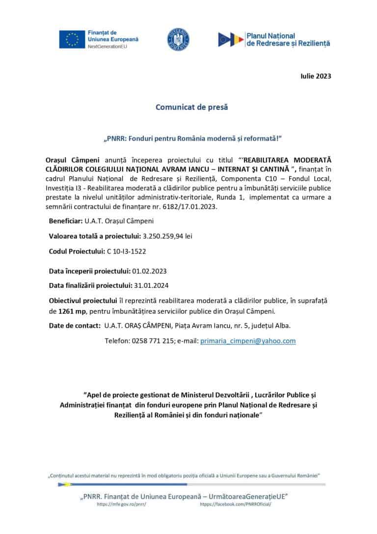 Comunicat de presă Orașul Câmpeni (5)