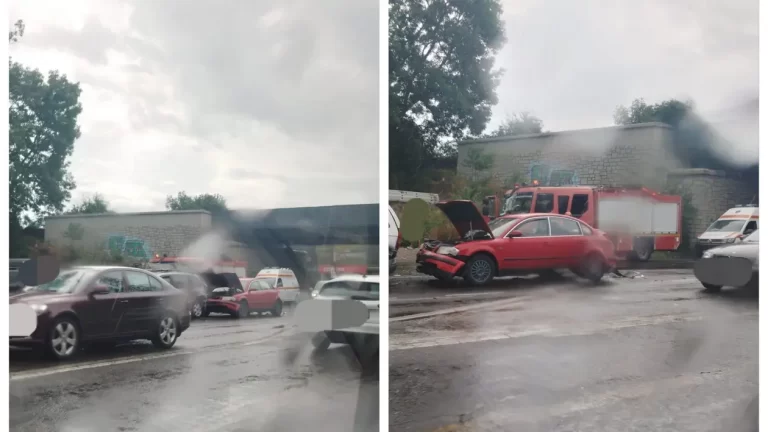 Accident pe DN1, în Otopeni. Patru mașini s-au lovit! Au intervenit cadrele medicale