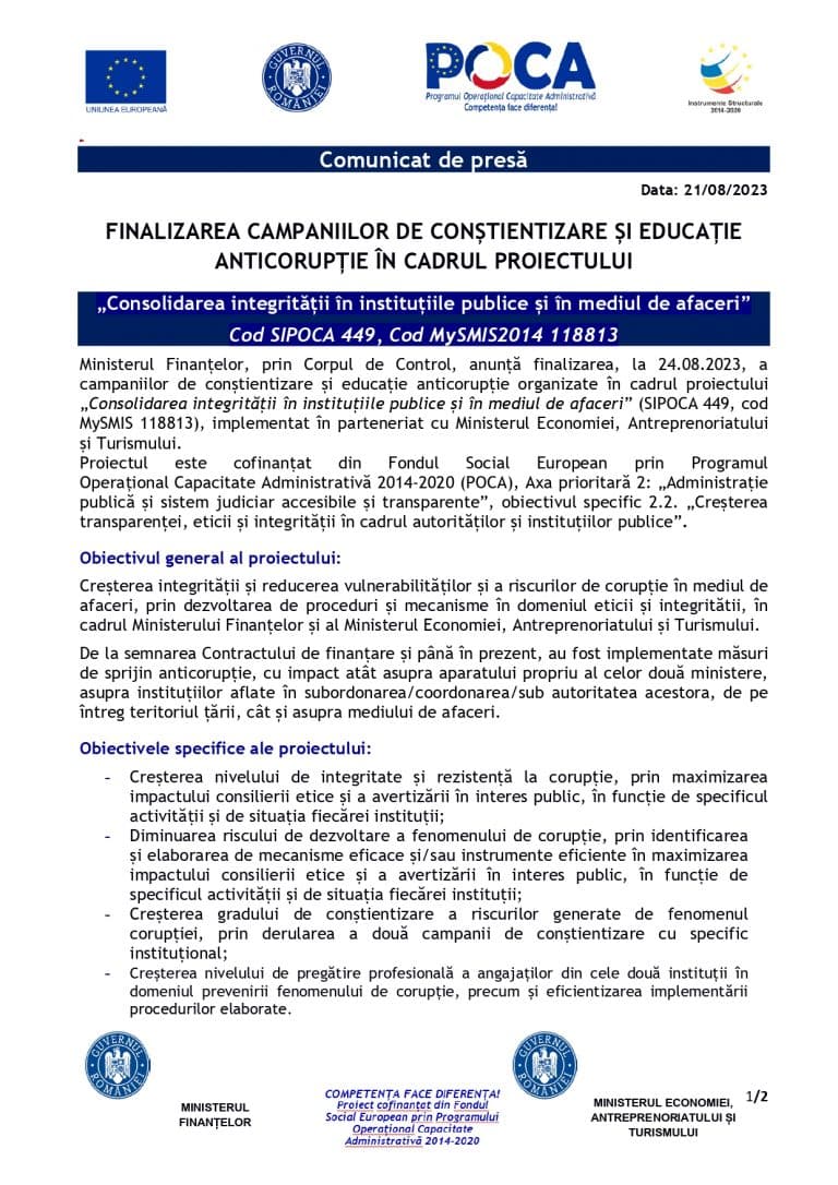 Comunicat de presa Ministerul Finantelor (1)