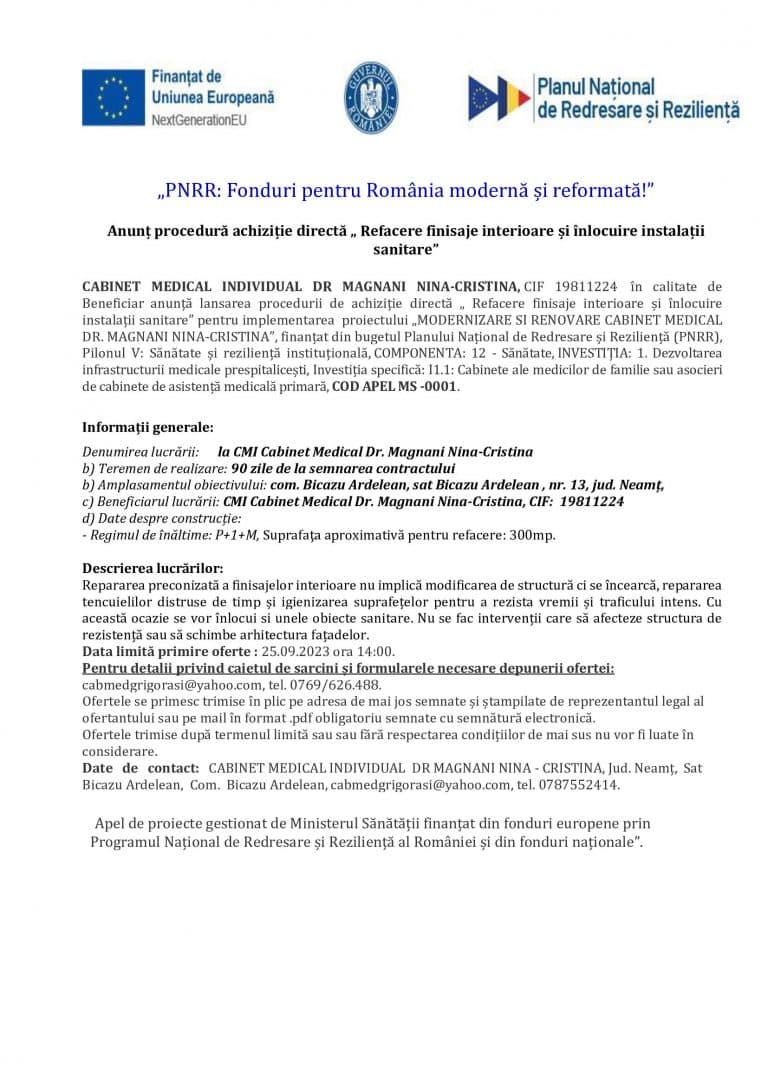 Comunicat de presa Cabinet Medical Individual Dr Magnani Nina-Cristina (2)