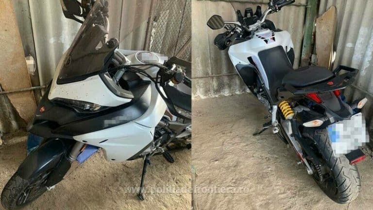 A încercat să intre în România pe motocicletă, dar a rămas imediat fără vehiculul de 60.000 lei