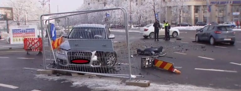 Accident grav în faţă la Palatul Parlamentului: cinci victime!