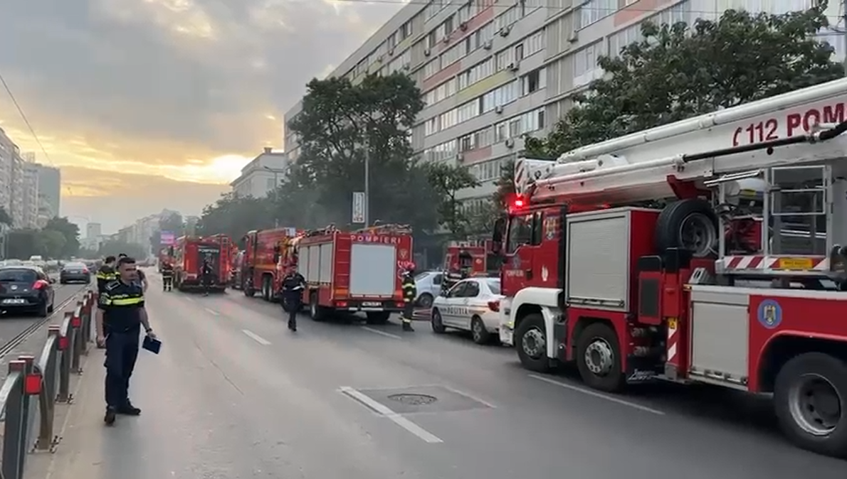 VIDEO| Incendiu puternic în Sectorul 2