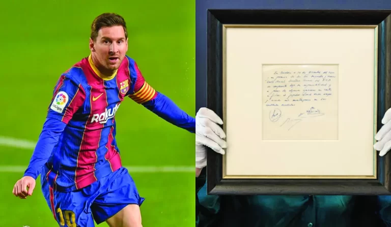 300.000 de lire sterline pentru „Șervețelul Messi”!
