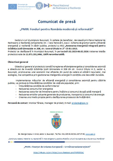 Comunicat de presă „PNRR: Fonduri pentru România modernă și reformată!” (2)