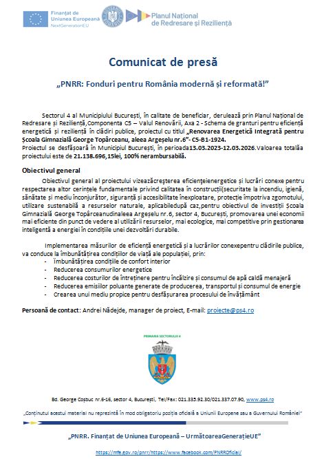 Comunicat de presă „PNRR: Fonduri pentru România modernă și reformată!” (3)