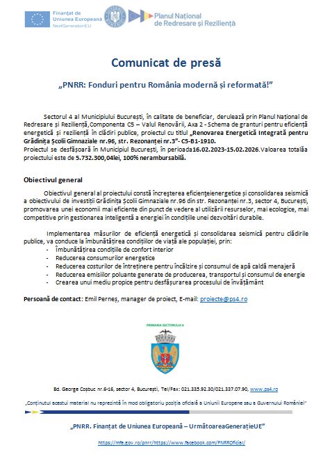 Comunicat de presă „PNRR: Fonduri pentru România modernă și reformată!” (8)