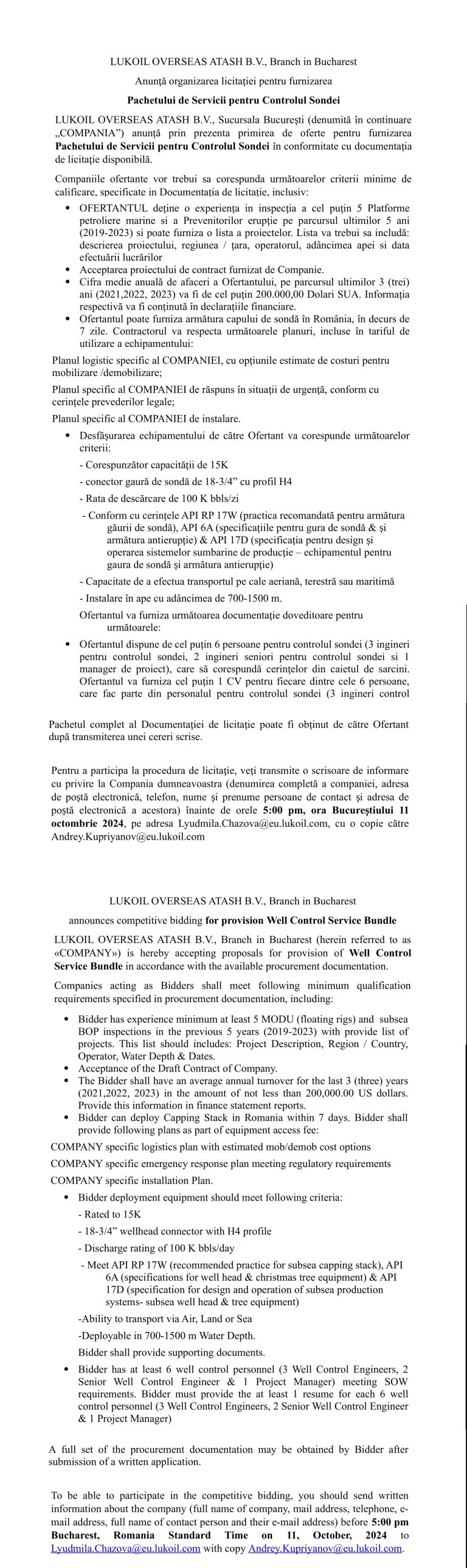 Anunt de presă (1)