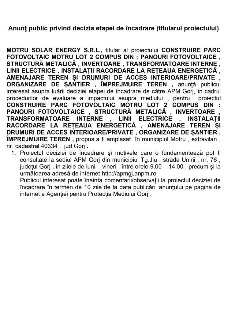 Anunț de presă (2)