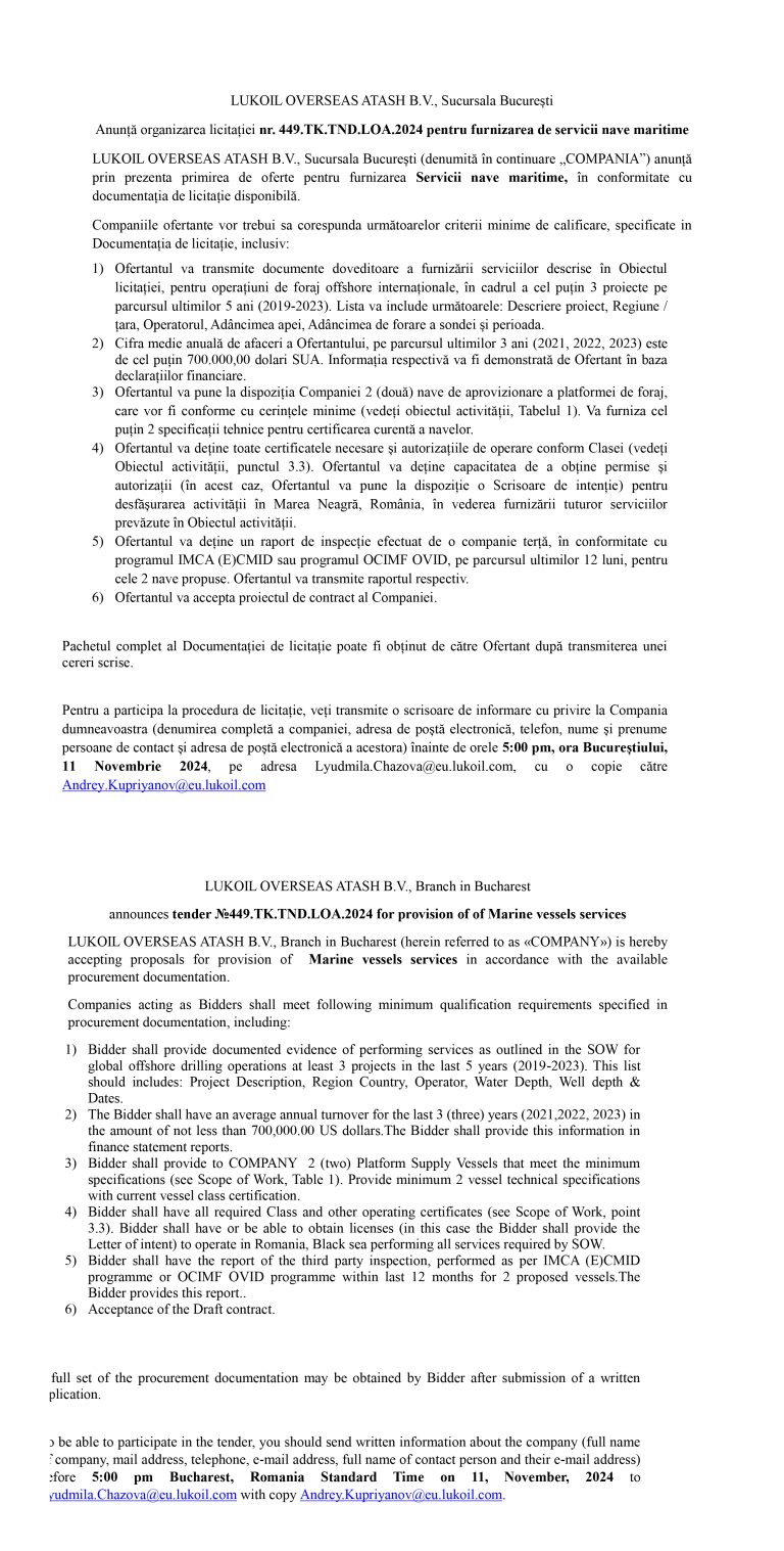 Anunț de presă (2)
