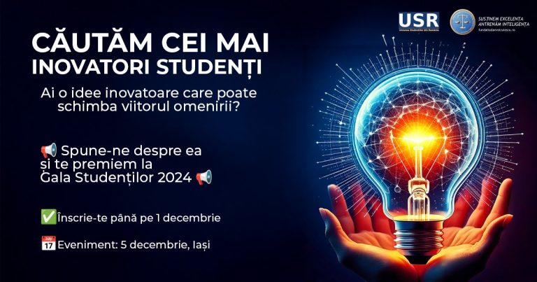 Gala Studenților 2024: O scenă pentru inovație. Fundația Dan Voiculescu oferă 2 premii pentru ideile și proiectele care au potențial să transforme viitorul omenirii