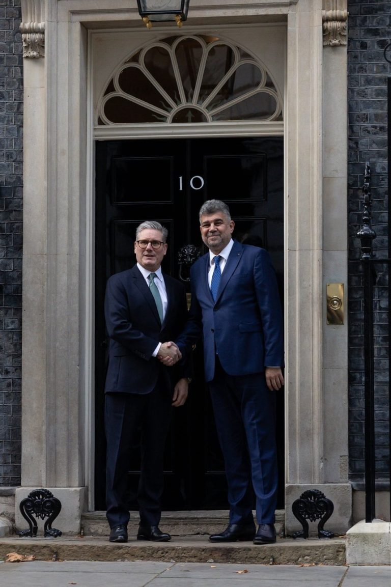 Întâlnirea premierului Marcel Ciolacu cu omologul său britanic, Keir Starmer/VIDEO