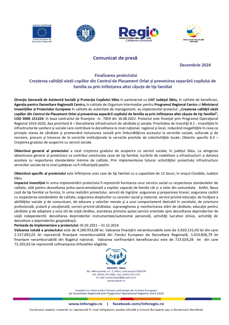 Comunicat de presa Direcția Generală de Asistență Socială și Protecția Copilului Sibiu (2)