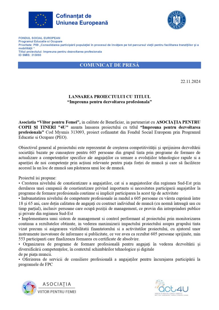 Comunicat de presă Asociația Viitor pentru Femei (3)