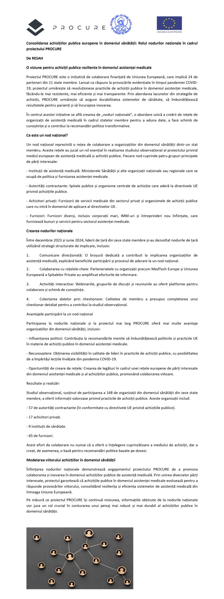 Anunț de presă – PROCURE