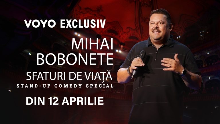 Un nou show de stand-up, exclusiv pe VOYO: „Sfaturi de viață” de la Mihai Bobonete