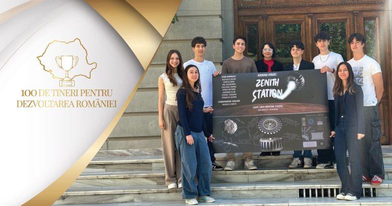 Elevii de la „Sfântul Sava” obțin Marele Premiu la competiția internațională de inginerie spațială și se înscriu în campania „100 de tineri pentru dezvoltarea României”