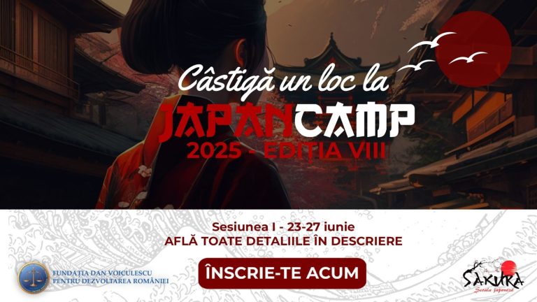 Educația nu ia vacanță. Fundația Dan Voiculescu susține activitățile estivale pentru copii și tineri din „Tabăra Urbană Japoneză JAPANCAMP”