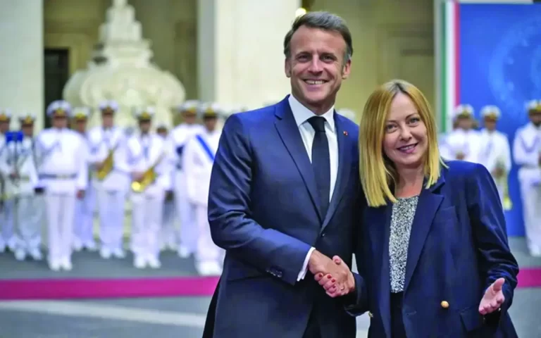 Macron și Meloni cântă la unison Slava Ucraina
