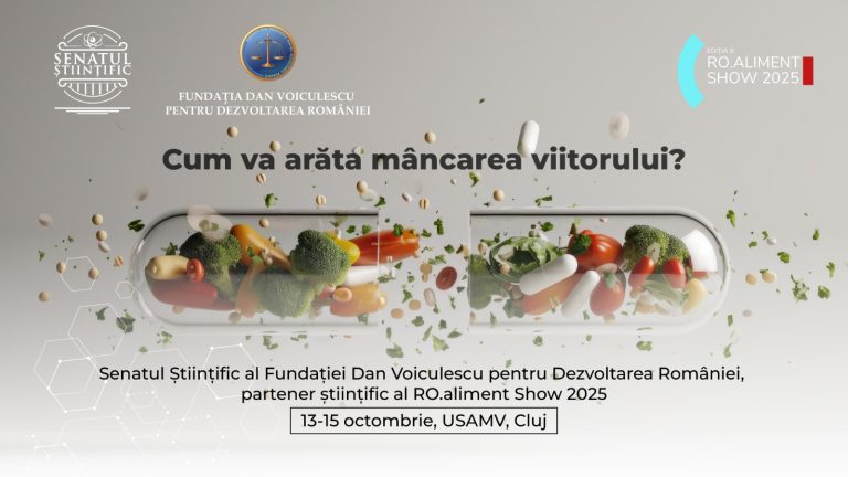 Flexitarienii – noua generație care mănâncă inteligent. Mâncarea viitorului, la RO.aliment Show 2025, eveniment susținut de Senatul Științific al Fundației Dan Voiculescu
